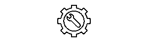 a graphic of a gear and wrench representing constant maintenance