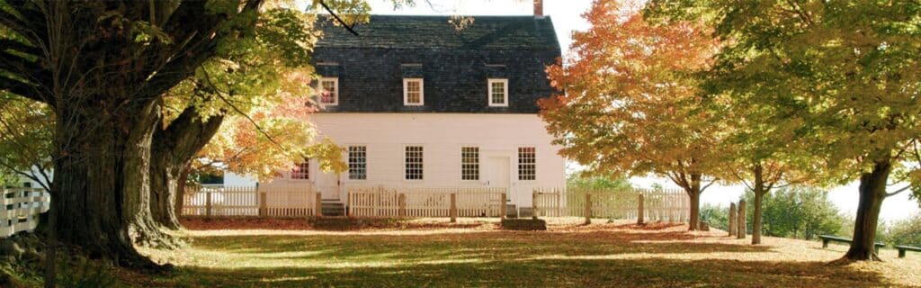 A cozy CT-style home in early fall.